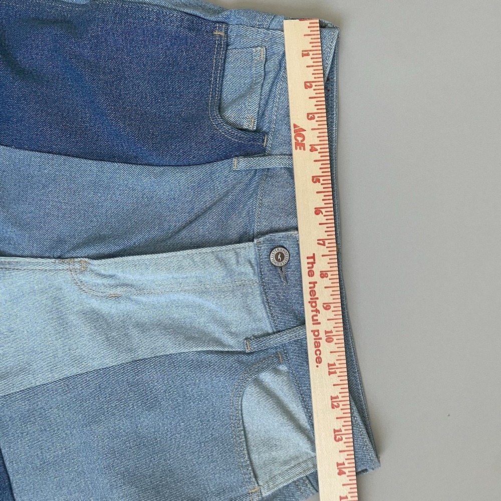 Hollister High Rise Jeans Patchwork Light Blue Women's Sz 9R W29 L27 Frayed Hem - Picture 8 of 15